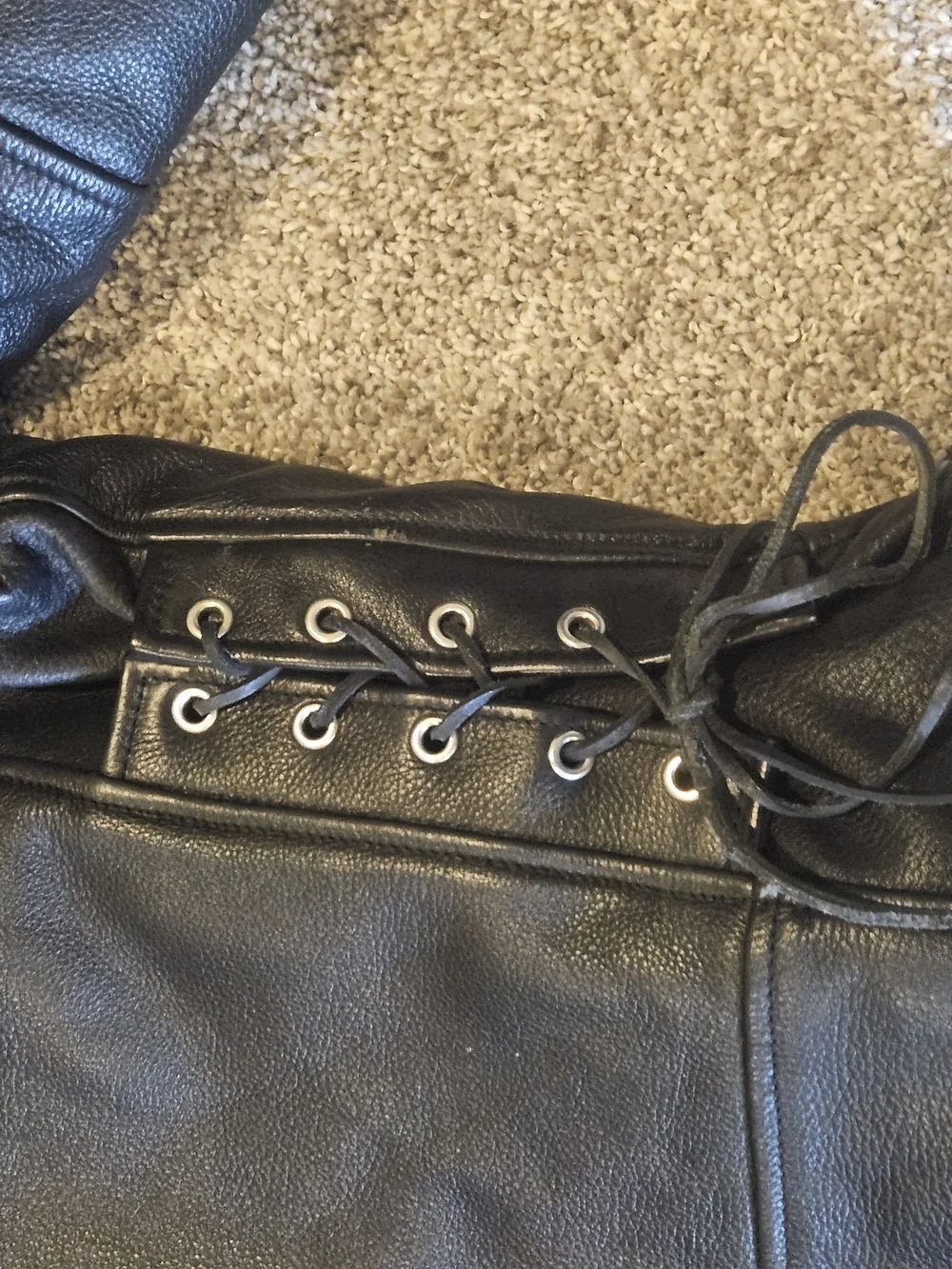 WILSON XXL Open Road Black Leather Belted Motorcycle Jacket Insulated Vintage